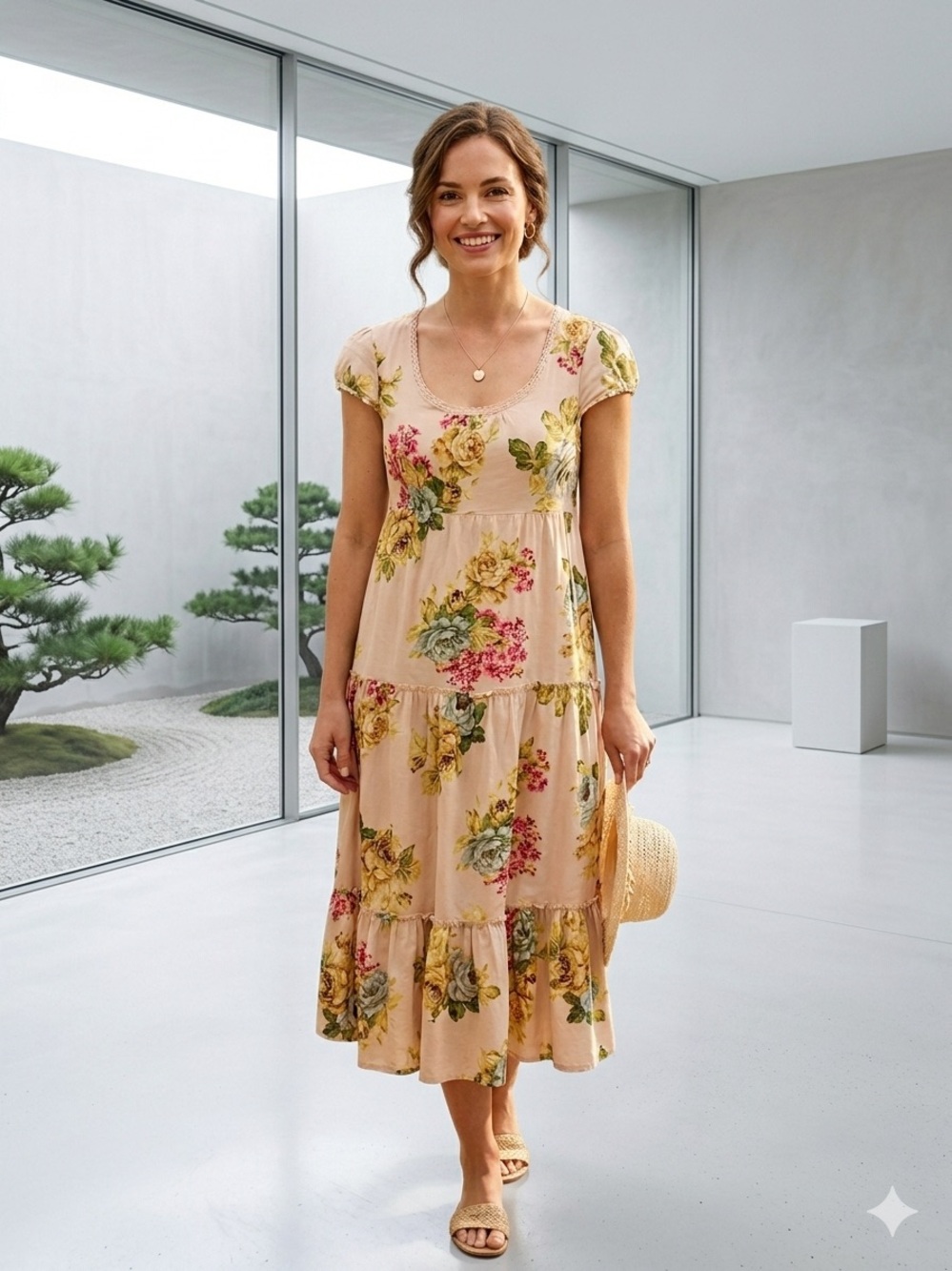 Esprit Floral Midi Dress